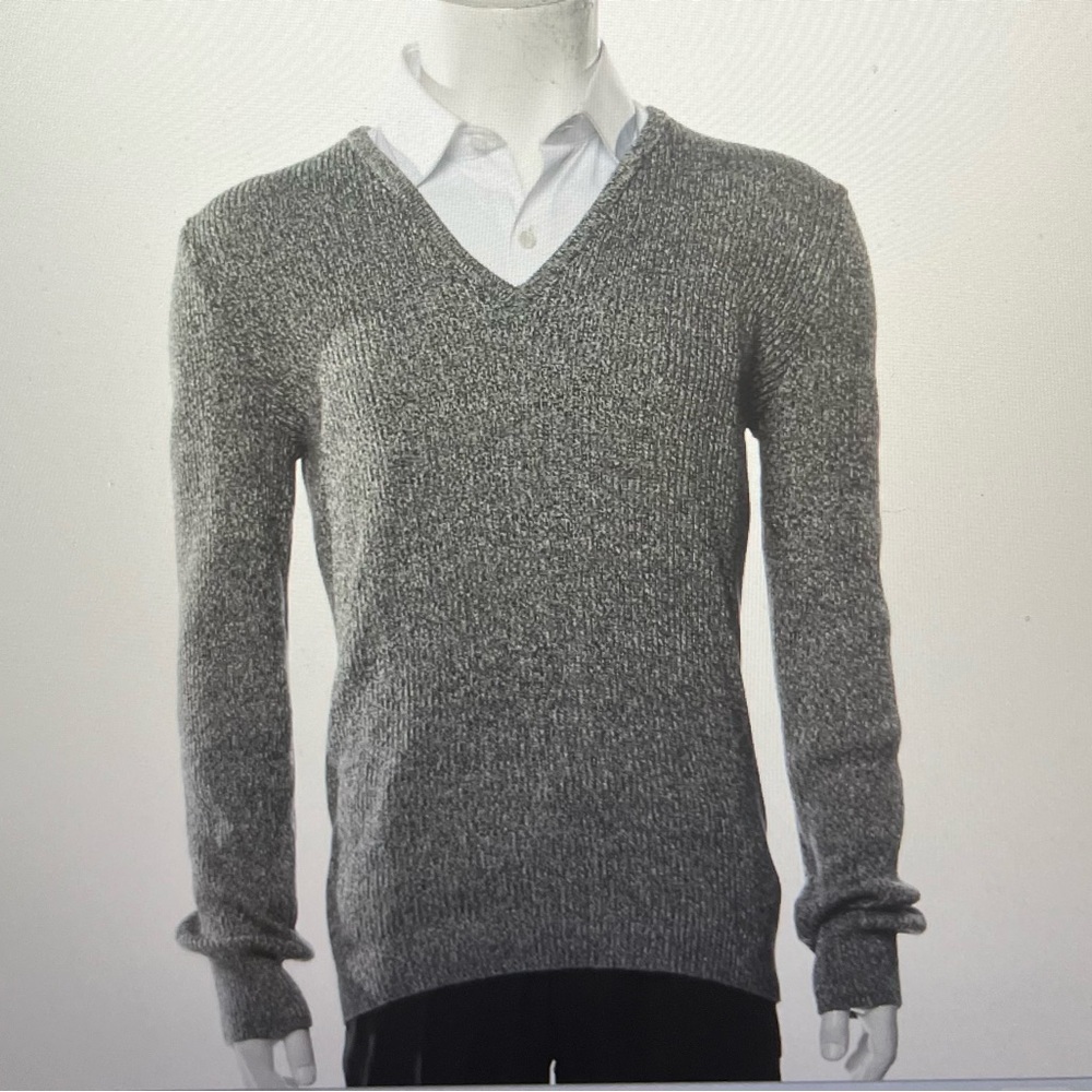 Gucci men’s V-neck sweater, gray‎ blue, perfect condition size medium